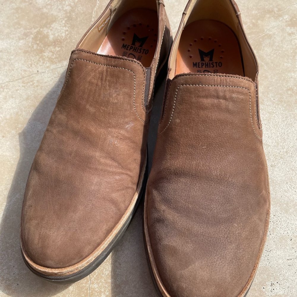 Mephisto Brand Cool Air Brown Slip On Men’s Shoes Size 11.5